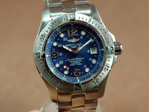 ブライトリングBreitling Superocean Steelfish SS Blue Swiss Eta 2836-2自動巻き