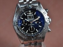 ブライトリングBreitling BlackBird Big Date SS Black Asia 7750 Running Sec@3.00自動巻き