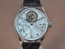 Iwc Portugese Mystere SS/LE Silver white dial Tourbillon Manual Handwindトゥールビヨン