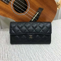 2024新作CHANEL 偽物シャネル 財布 大容量 かぶせ式長財布 菱格 二つ折り長財布 21507-3