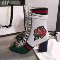 グッチコピー 靴 GUCCI 2024秋冬新作 レディース ハイヒール ショートブーツ gishoes160807-5