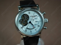 パテックフィリップPatek Philippe Classic Chronograph SS White Working Chronos手巻きストップウォッチ