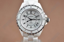 シャネルChanel J12 White Full Ceramic Swiss Eta 2824-2自動巻き