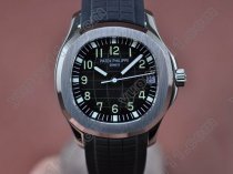 パテックフィリップPatek Philippe Aquanaut Jumbo Auto SS/RU Black S-Eta 2824-2自動巻き