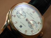 IWC Portugese 7 Days RG/LE White/R-Gold Asia 21J自動卷き