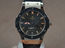 ウブロHublot Big Bang 45mm PVD/RG/RU Fiber dial Asia Eta 2824-2 Auto自動巻き