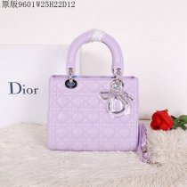 ディオールコピー バッグ 2014秋冬新作 DIOR レディース 高品質 original leather シンプル ハンドバッグ·2Wayバッグ 薄パープル 9601-31