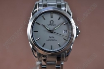 オメガOmega Watches Deville SS Grey Dial Swiss Eta 2824-2自動巻き