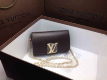 ルイ・ヴィトンコピー バッグ 2014春夏新作 LOUIS VUITTON レディース LVマーク 斜めがけバッグ トランペット チェーンショルダーバッグ ブラウン 94336-1