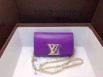 ルイ・ヴィトンコピー バッグ 2014春夏新作 LOUIS VUITTON レディース LVマーク 斜めがけバッグ トランペット チェーンショルダーバッグ パープル 94336-5