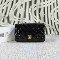 シャネルコピー バッグ CHANEL 2024春夏新品 エナメル レディース 光沢感 チェーンショルダーバッグ 611-15