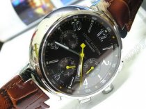 ルイヴィトンLouis Vutton Tambour Chronograph SS/LE Brownz自動巻き