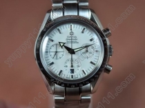 オメガOmega 7750 New Broad Arrow White Dial Silver Stk 7750自動巻き