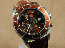 ブライトリングBreitling uperocean Heritage Chrono SS/LE Brown A-7750 28.8自動巻き