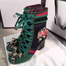 グッチコピー 靴 GUCCI 2024秋冬新作 レディース ハイヒール ショートブーツ gishoes160807-4