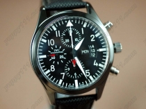 IWC Watches Doppel Chronograph Ceramic Black Asia 7750自動巻き