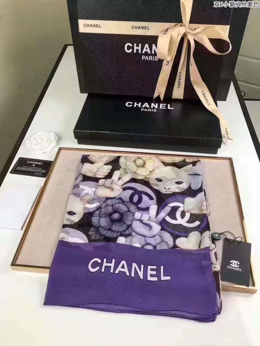 シャネルコピー マフラー CHANEL 2024新品 人気 レディース シルクタッチ ストール chmuffler170324-22