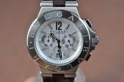 ブルガリBvlgari Diagono Aluminium Japan OS20クオーツストップウォッチ