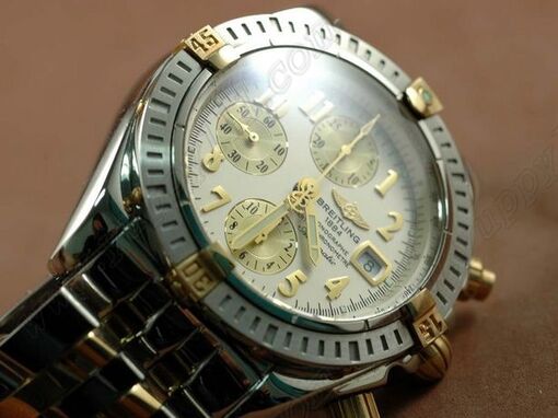 ブライトリングBreitling Chronomat Evolution TT/TT White Num Asia 7750自動巻き