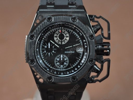 オーデマ･ピゲAudemars Piguet Royal Oak Survivor Ceramic/RU Blk Japan VD76A Sec@12クオーツ