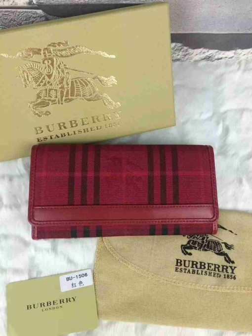 バーバリーコピー 財布 BURBERRY 2024春夏新作 レトロなレッド レディース長財布 burwallet160810-2