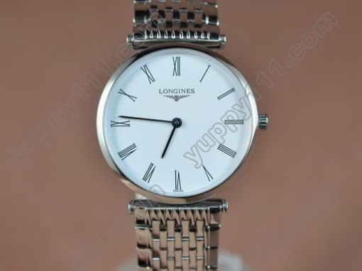 ロンジンLongines Man La Grande Classique SS White Japanクオーツ