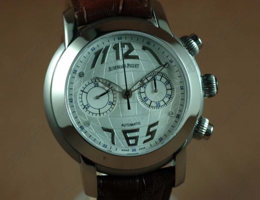 オーデマ・ピゲAudemars Piguet Globe Chronograph SS/LE White Asia 7750自動巻き