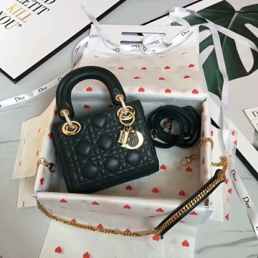 ディオールバッグコピー DIOR 2024新作 ラムスキン LADY DIOR ミニバッグ CAL44500-7