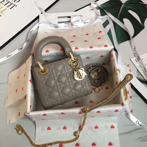 ディオールバッグコピー DIOR 2024新作 ラムスキン LADY DIOR ミニバッグ CAL44500-5