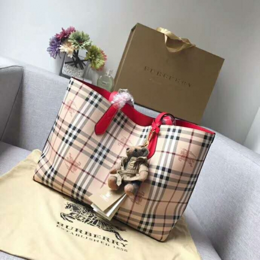 バーバリーバッグコピー BURBERRY 2024新作 両面トートバッグ bur181116p48-4