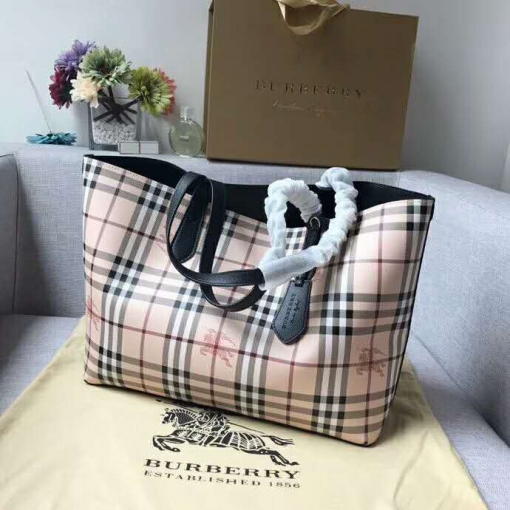 バーバリーバッグコピー BURBERRY 2024新作 両面トートバッグ bur181116p48-2