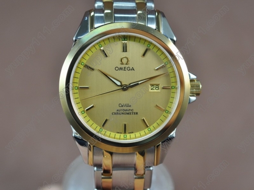 オメガOmega Deville TT YG Dial Swiss Eta 2834-2 Auto自動巻き