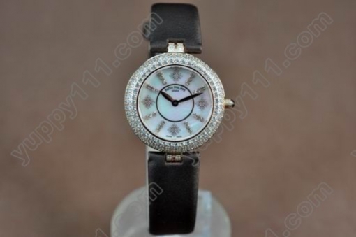 パテックフィリップPatek Philippe Ladies RG/LE/Diam White Swiss Quartzクオーツ