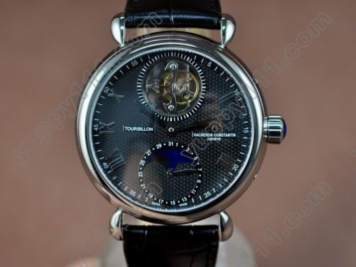 ヴァシュロンコンスタンタン Vacheron Constantin WG Black Dial Real Tourbillon腕時計