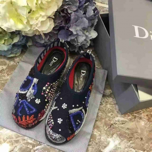 ディオールコピー 靴 DIOR 2024秋冬新作 レディース カジュアル おしゃれ刺繍 スニーカー drshoes161031-5