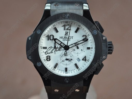 ウブロHublot Big Bang 44mm PVD/RU White Japanese 0S20 Quartz Chronoクオーツストップウォッチ