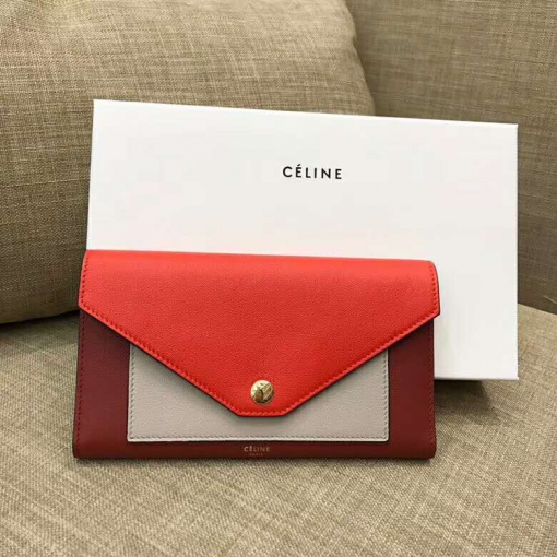 セリーヌ偽物 財布 CELINE 2024新作 三つ折長財布 105853