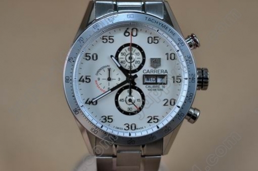 タグホイヤーTag Heuer arrera 43mm Chrono SS/SS OS10クオーツストップウォッチ