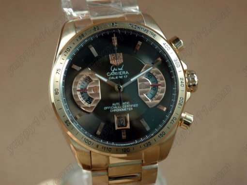 タグホイヤーTag Heuer Grand Carrera RG/SS Brown A 7750自動巻き