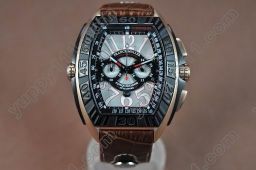 フランクミューラーFranck Muller Conquistador S'Pore GP Jap Quartz Chronoクオーツストップウオッチ