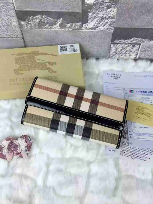 バーバリーコピー 財布 BURBERRY 2024春夏新作 レディース 上質で 三つ折長財布 burwallet160811-13