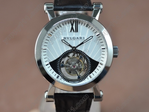 ブルガリBvlgari Sotirlo Bvlgari SS/LE White Flying Tourbillon Handwind Movementトゥールビヨン