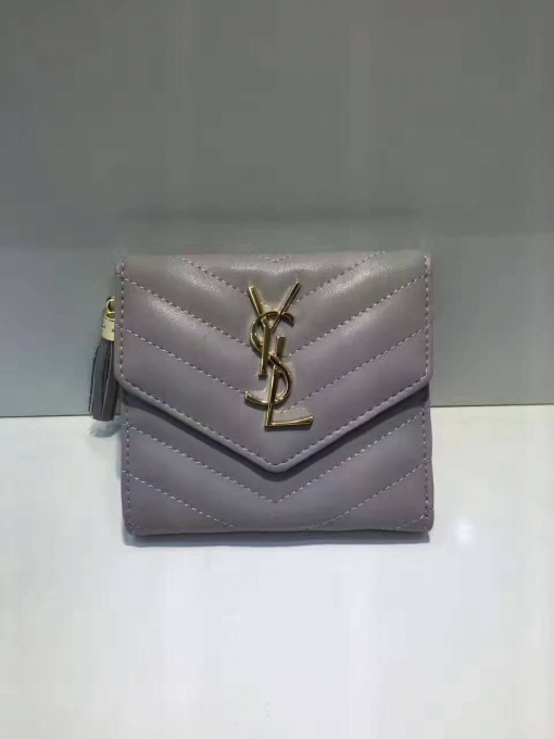 サンローランコピー 財布 2017美作Yves Saint Laurent 三つ折り タッセルコンパクト財布 350503-3