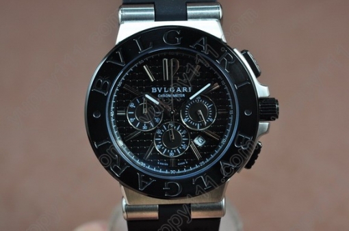 ブルガリ Bvlgari Diagono Aluminium Chrono os20クオーツストップウォッチ