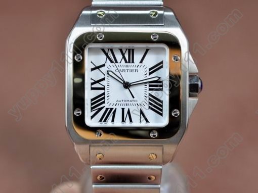 カルティエCartier Santos 100 Men SS/RG Swiss Eta 2824自動巻き