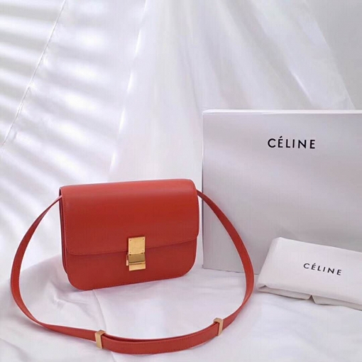 セリーヌコピー バッグ CELINE クラシック ミディアム ボックスカーフスキン ハンドバッグ 164173