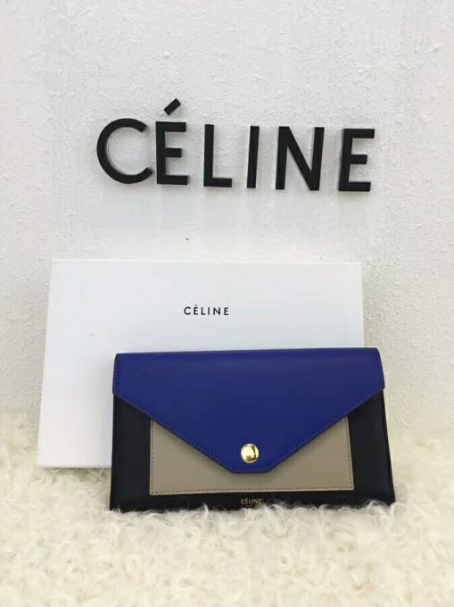 セリーヌ偽物 財布 CELINE 2024新作 三つ折長財布 105853