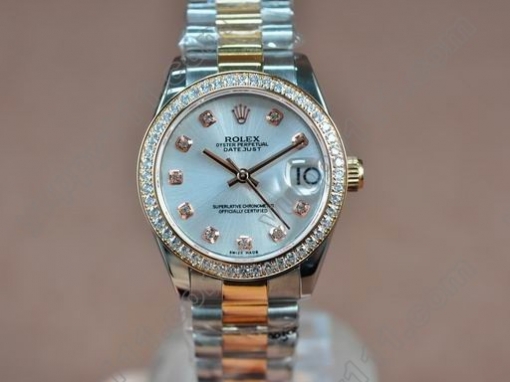 ロレックス Rolex Mid White Swiss Eta 2836-2自動巻