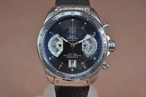 タグホイヤーTag Heuer Grand Carrera SS/RU Black A 7750自動巻き