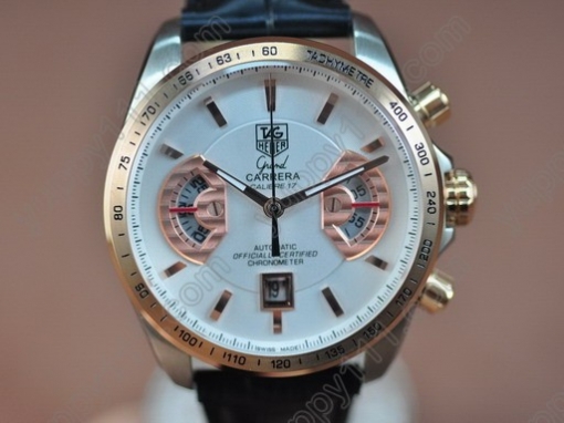 タグホイヤーTag Heuer Grand Carrera RG/LE White A 7750自動巻き